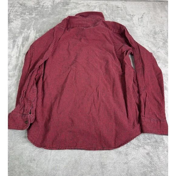 Vintage L.L. Bean Long Sleeve Button Down Shirt Men's Size Large Red - Picture 2 of 8